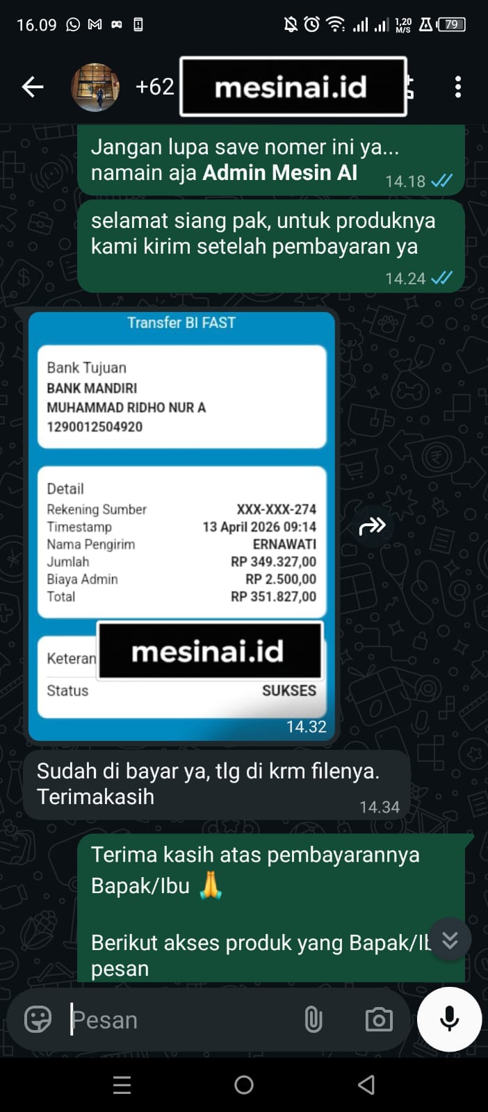 Bukti transfer 3