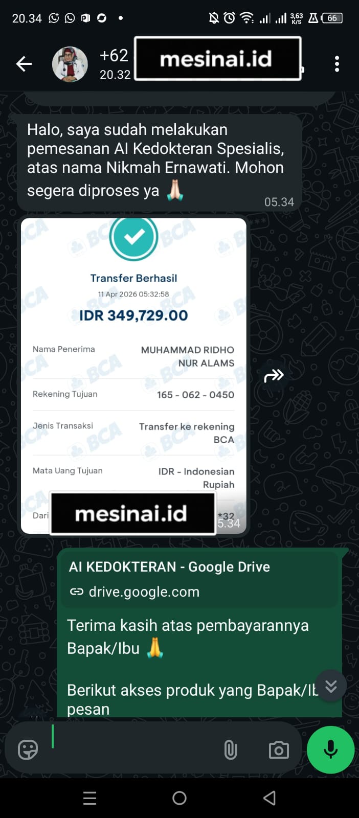 Bukti transfer 8